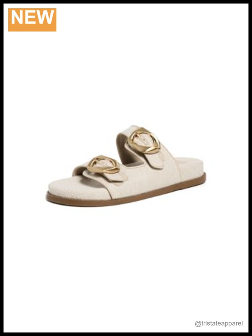 Sporty Slide Sandals with Linen Outer and Leather Sole for Casual Wear